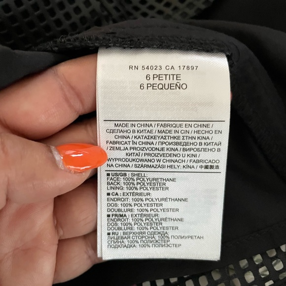 Banana Republic faux leather black top - Picture 6 of 6